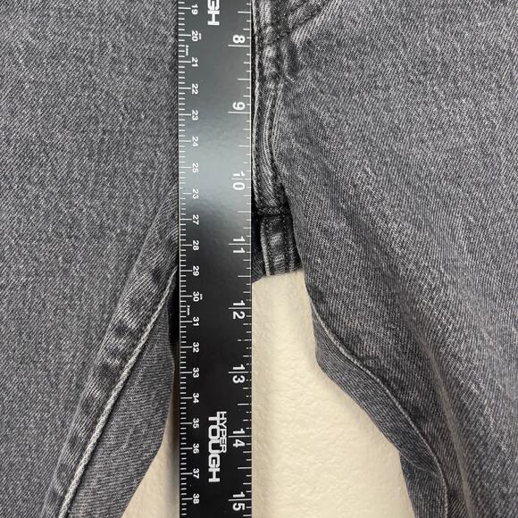 Levi's 501 Skinny Denim Jeans Washed Black 26 Button Fly‎ Frayed Hem Classic - Picture 11 of 16